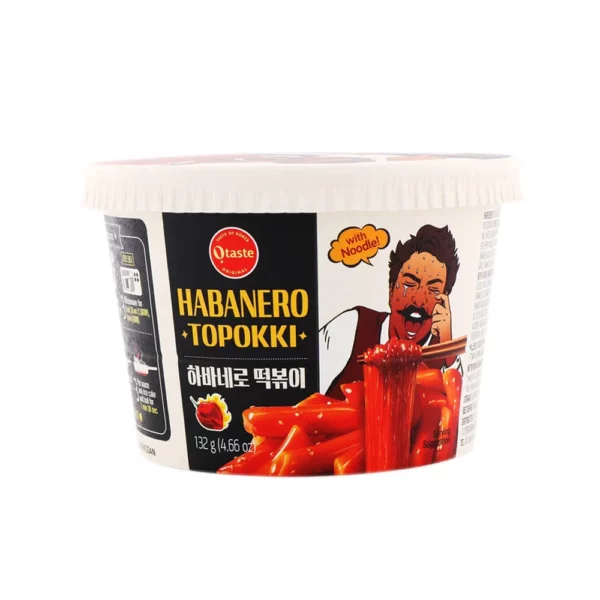 Купить Токпокки с фунчозой Otaste Hot Topokki в соусе Хабанеро, 132г. 8809061671271 в Красноярске и с доставкой по России, магазин Панда.