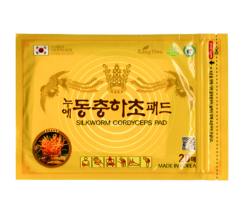 Пластырь обезболивающий с кордицепсом для мышц и суставов KANG HWA, согревающий. Ю.Корея, 20шт.