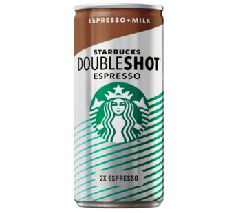 Напиток кофейный Starbucks Doubleshot 2X Espresso&Milk, 200мл.