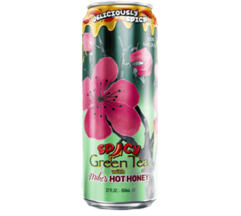 Зеленый чай пряный с женьшенем и медом Arizona Green Tea Ginseng with Mike’s Hot Honey, 650мл.