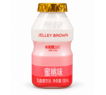 Напиток молокосодержащий с лактобактериями Jelley Brown персик,100мл