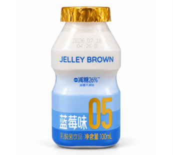 Напиток молокосодержащий с лактобактериями Jelley Brown голубика,100мл.